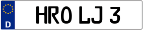 Truck License Plate